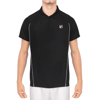 Imagen de FILA Match Polo de tenis para hombre - Negro/Blanco