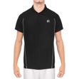 Imagen de FILA Match Polo de tenis para hombre - Negro/Blanco